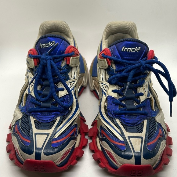 Balenciaga Track 2 'Beige Blue Red' [568614W2GN28570] EU 38 US 8. - Picture 1 of 8